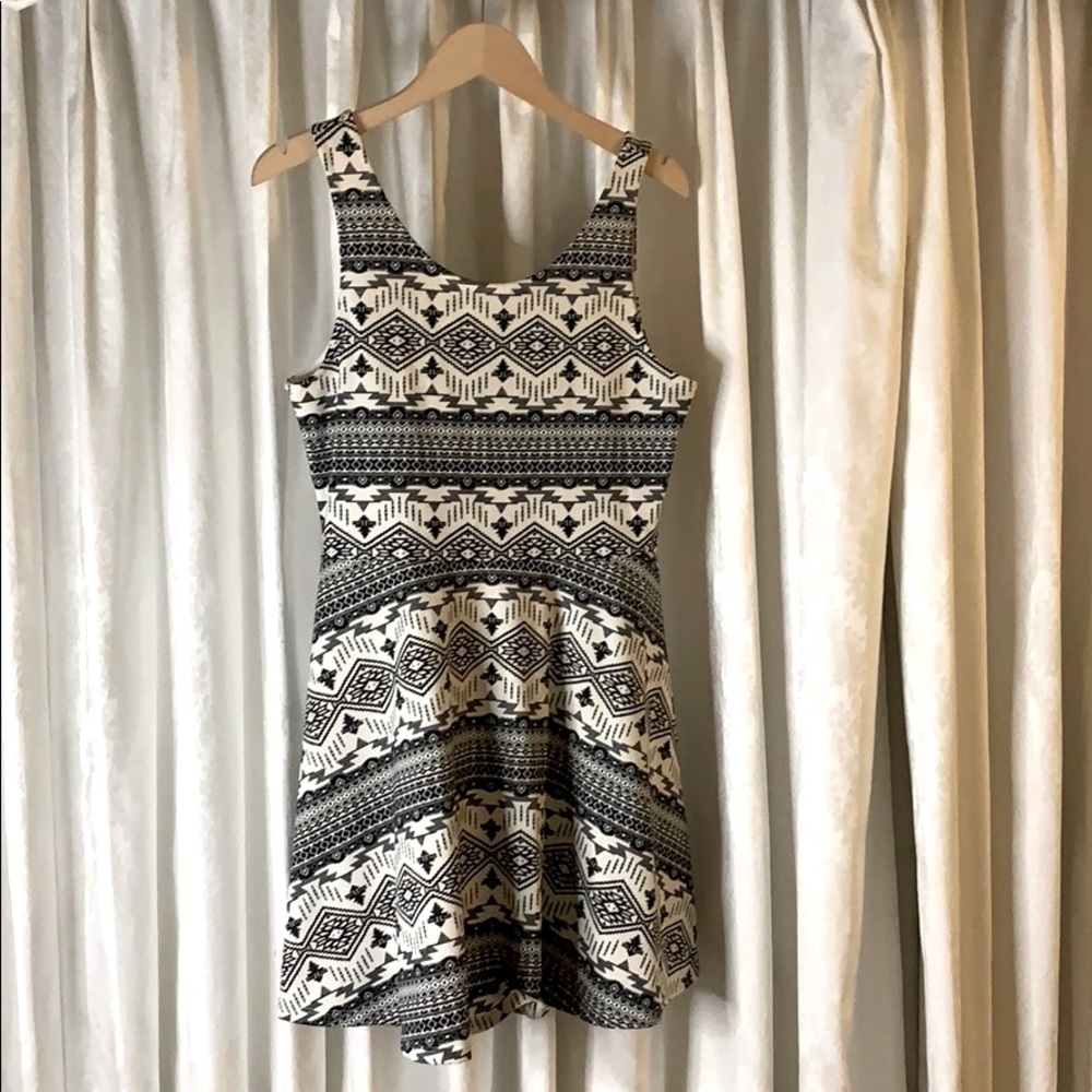 H&M fit and flare mini dress